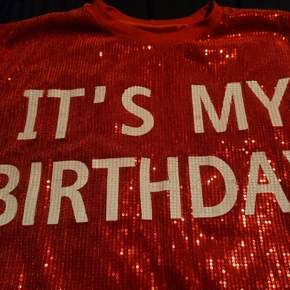 It's my Birthday red sequin dress 2X - Picture 4 of 6